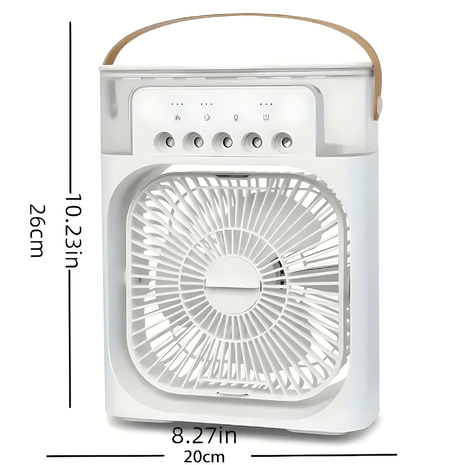 Ventilador Enfriador De Aire Portátil 3 En 1 Rectangular