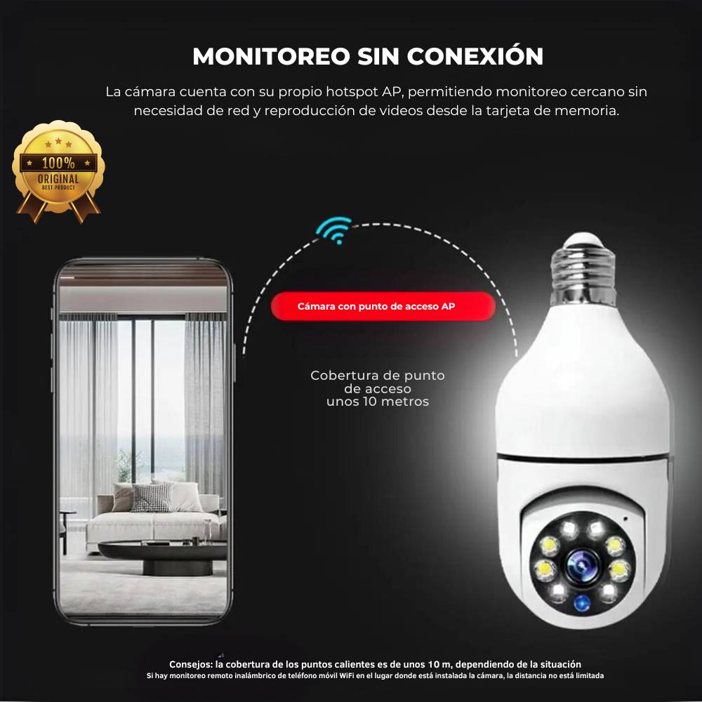 Foco Cámara WIFI 360°