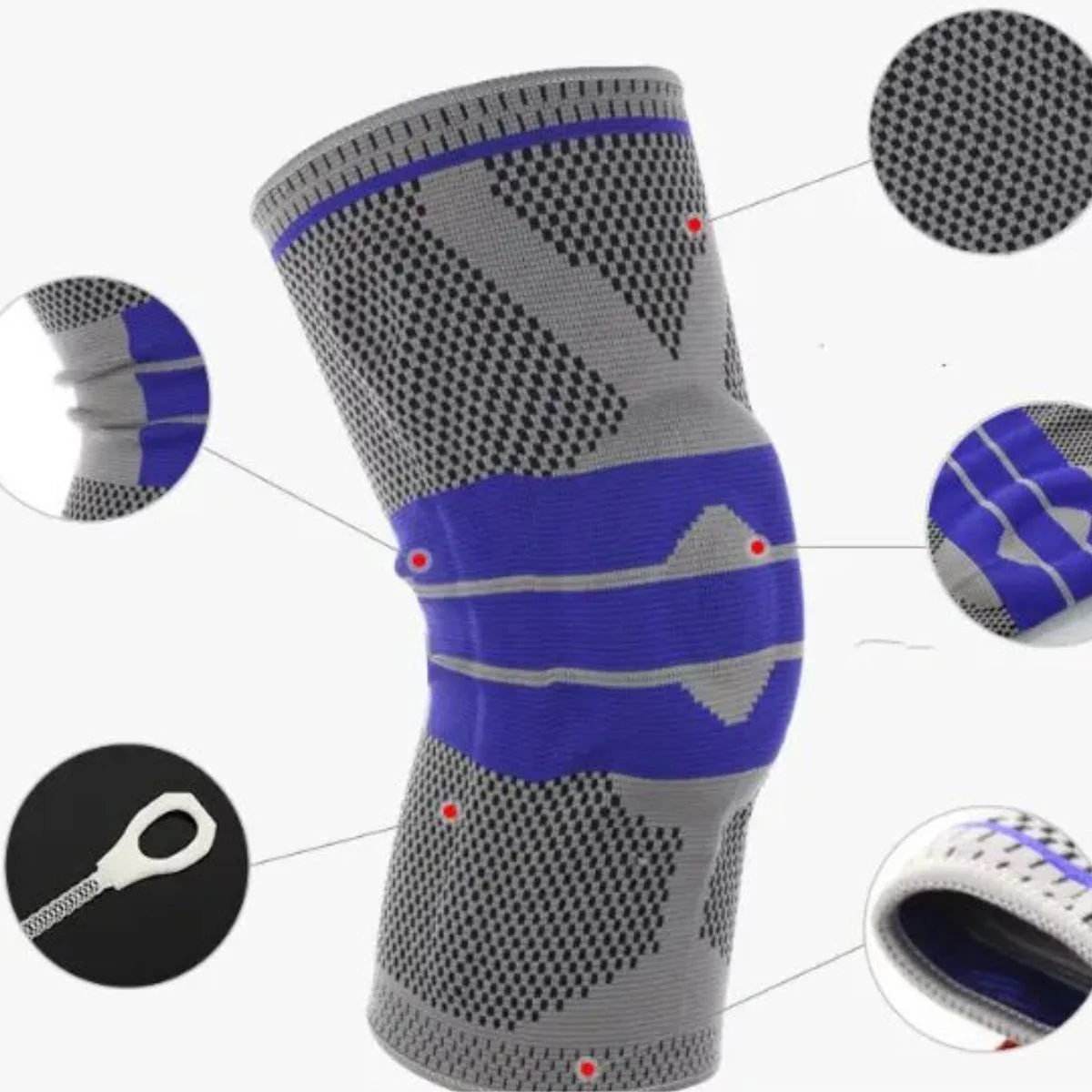 Rodillera de Amortiguación de Silicona