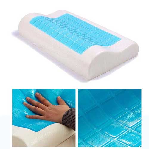Almohada Ortopedica Cervical Viscoelástica Con Gel y Funda de fibra de Bambú
