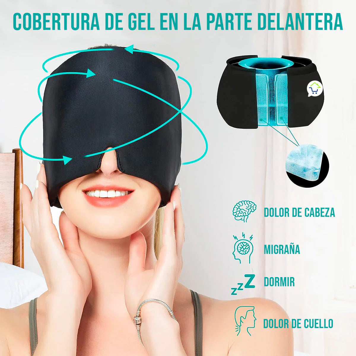 Gorro de Gel Antimigraña