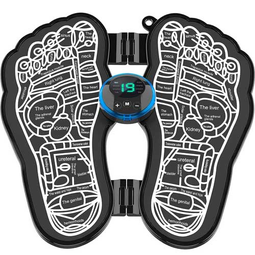 Electroestimulador de Pies, Plegable, Recargable y Portátil