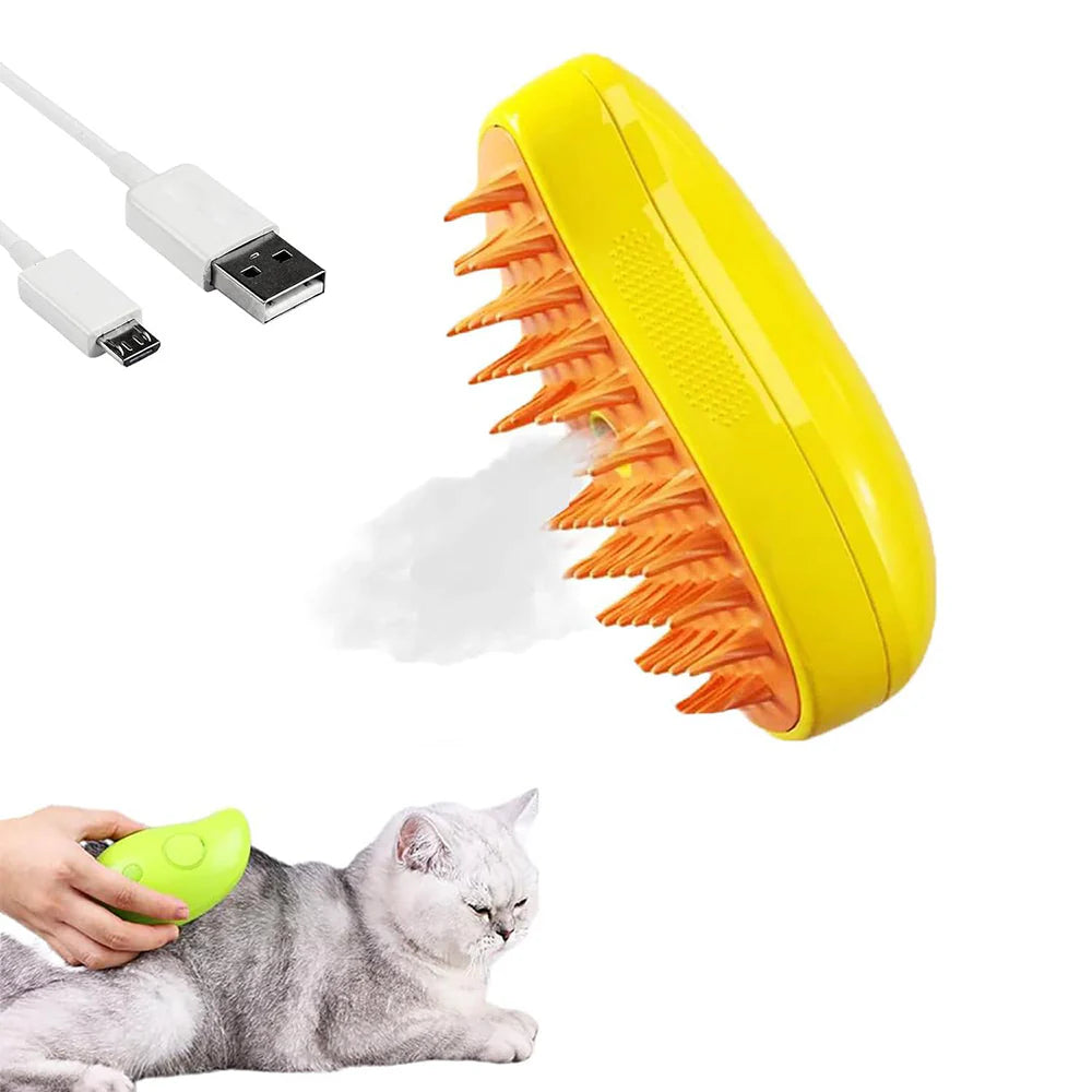 Cepillo de Vapor 3 en 1 para Mascotas