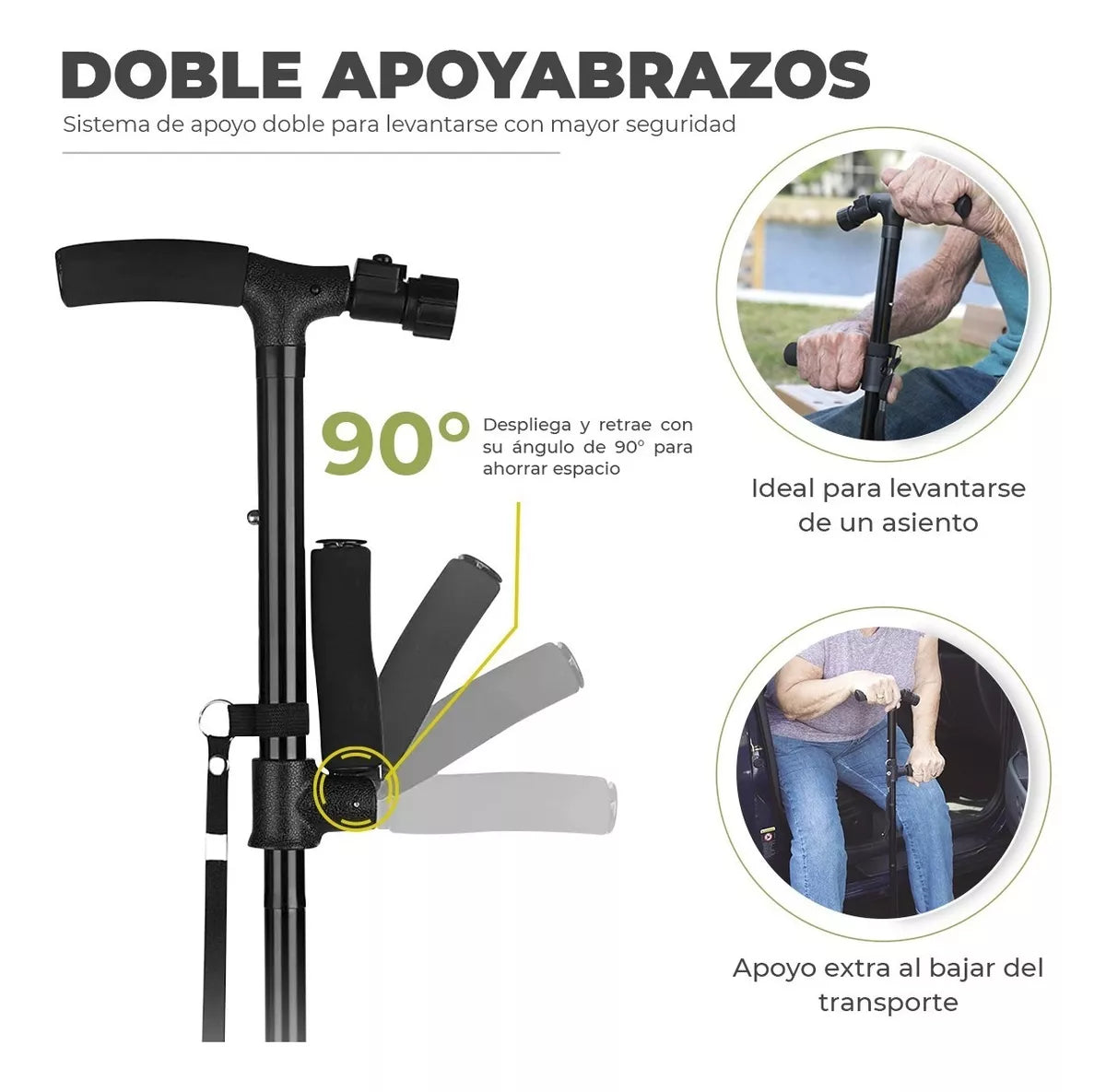 Bastón Plegable con Luz LED