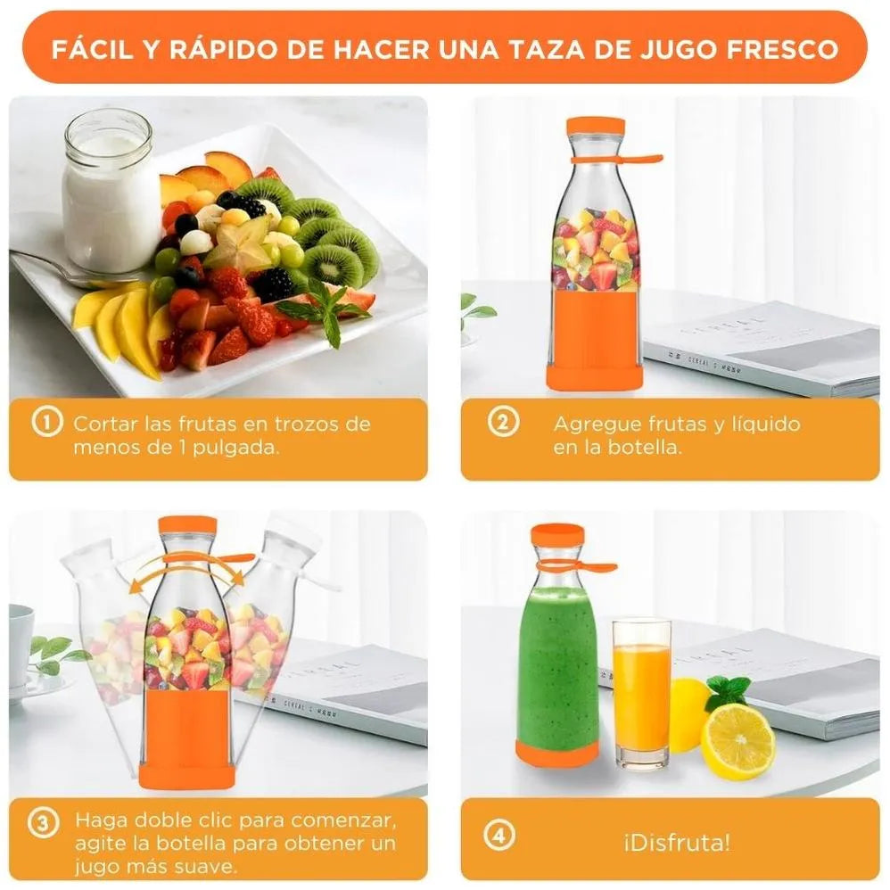 Licuadora Botella Portátil Inalámbrica