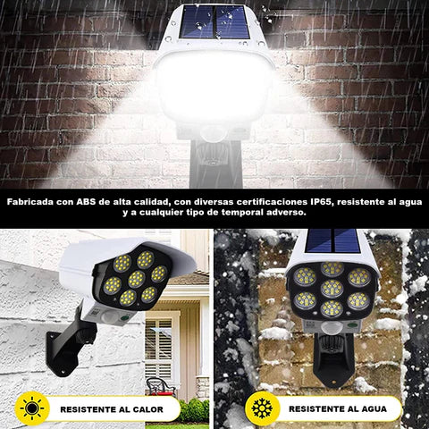 Foco Led Solar Versión Cámara
