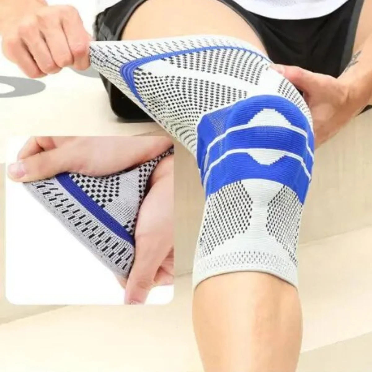 Rodillera de Amortiguación de Silicona