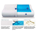 Almohada Ortopedica Cervical Viscoelástica Con Gel y Funda de fibra de Bambú