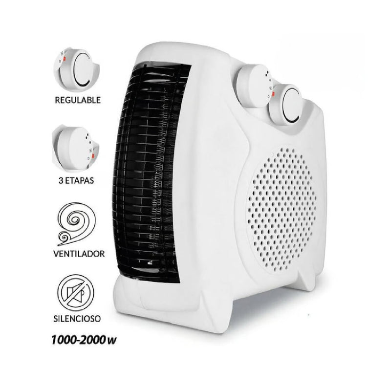 Calefactor Eléctrico de 2000 Watts Termoventilador