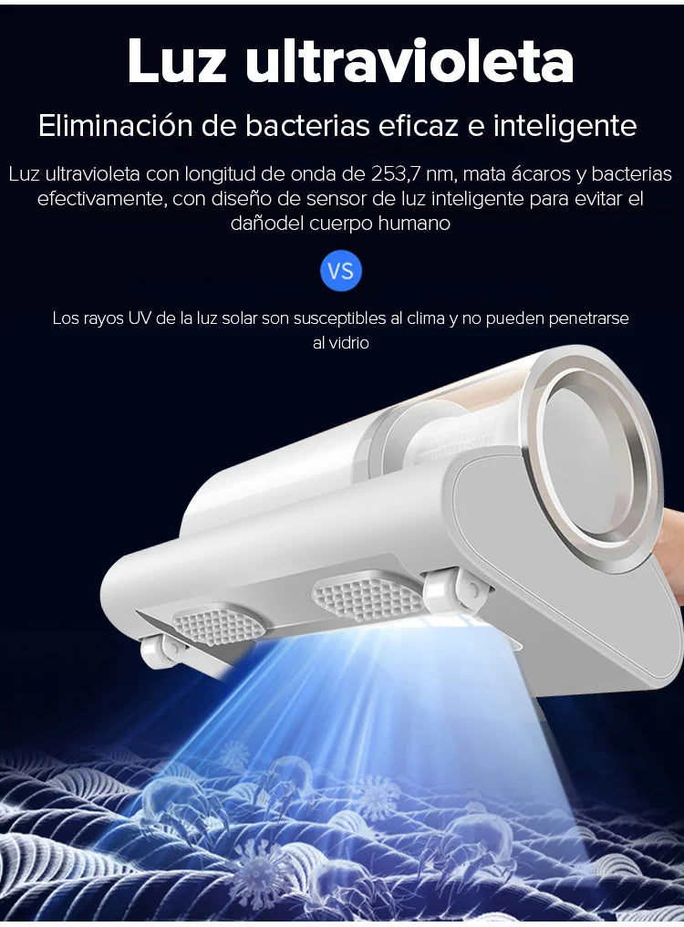 Aspiradora Inalámbrica Anti Ácaros - Con Sistema UV