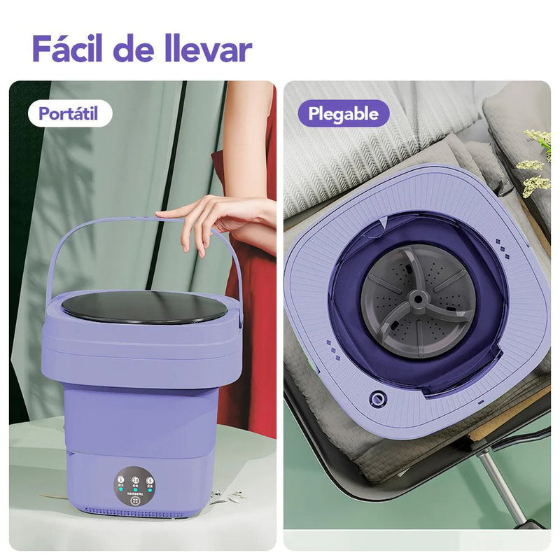 Mini Lavadora Plegable Portátil 8 Litros