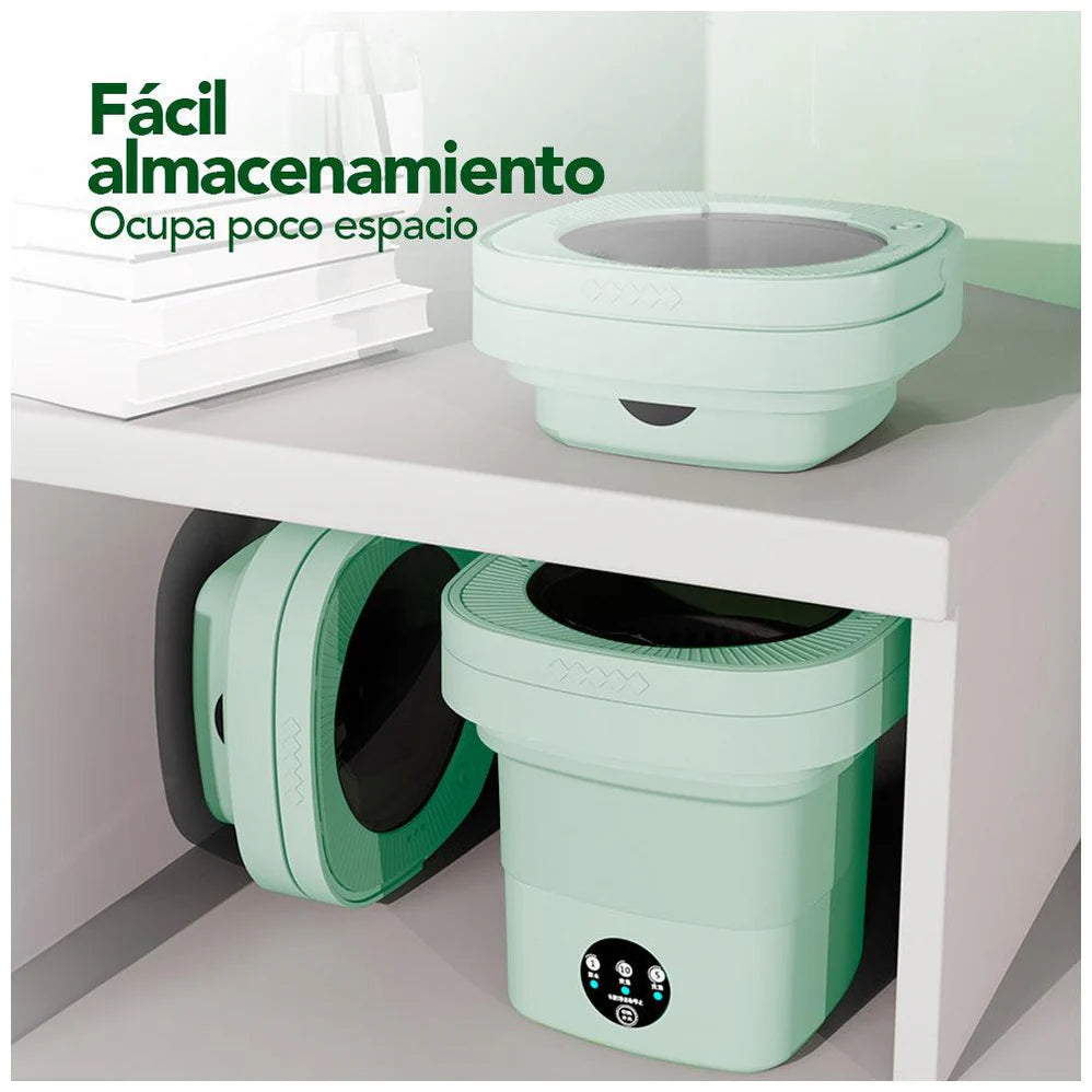 Mini Lavadora Plegable Portátil 8 Litros