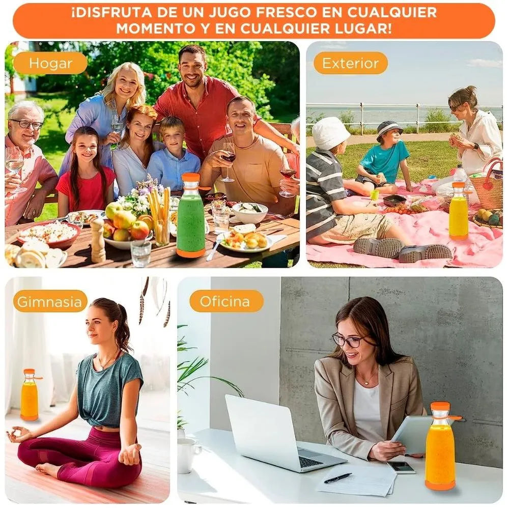 Licuadora Botella Portátil Inalámbrica